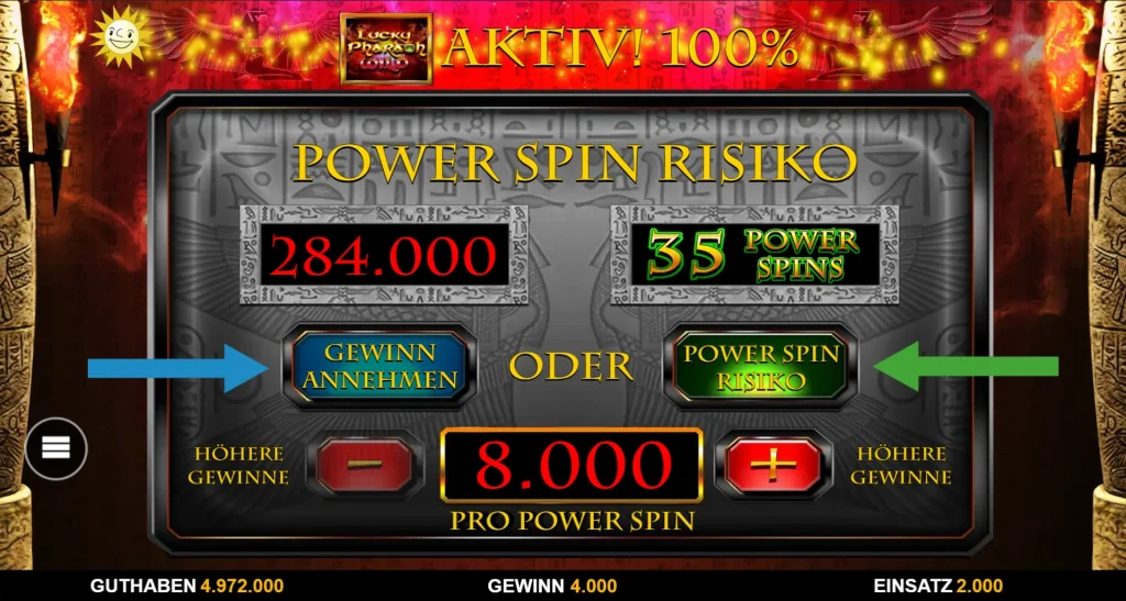 Lucky Pharaoh Power Spins Choice
