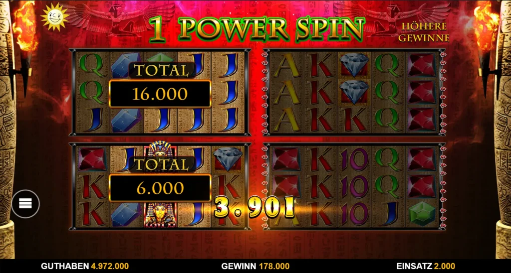 Lucky Pharaoh Power Spins Big Win